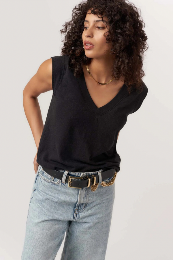 Rue Heathered V Neck Tank