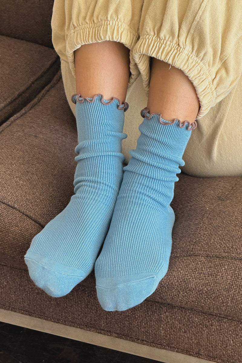Ruffled Modal Socks