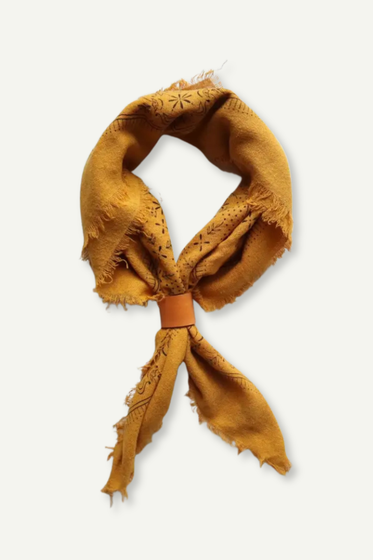 Desert Gold Classic Print Naturally Dyed Bandana