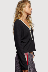 Outseam Rib Knit Top