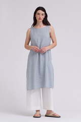 Knee Length Side Slit Cover Up Top