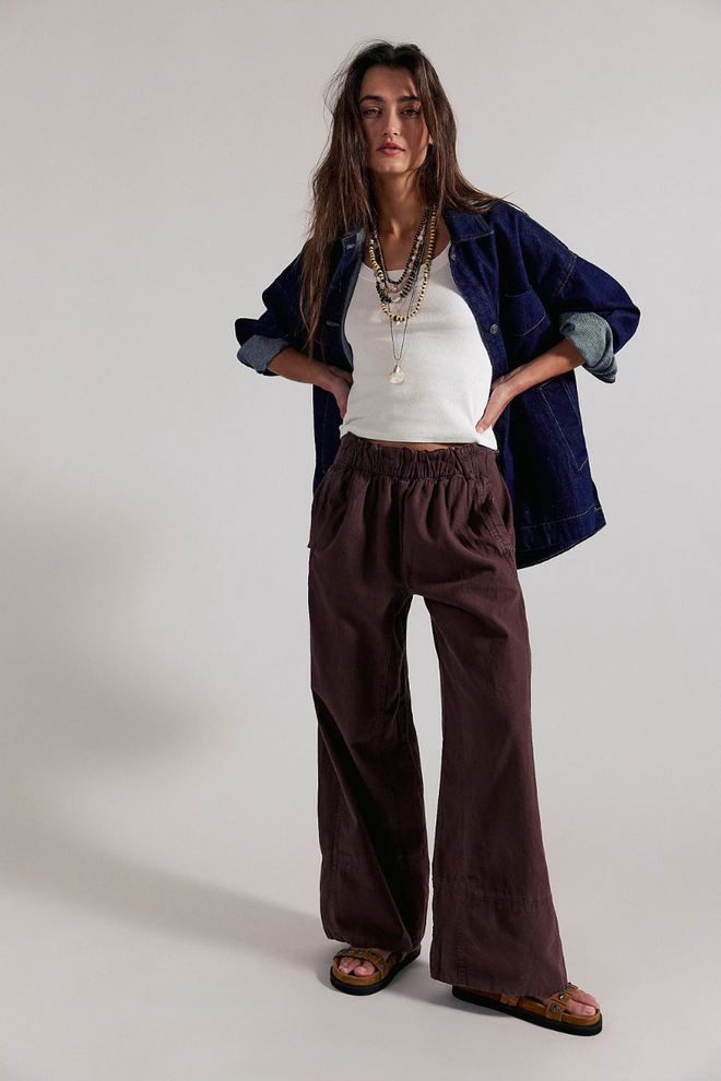 Days End Linen Pull-On Pants