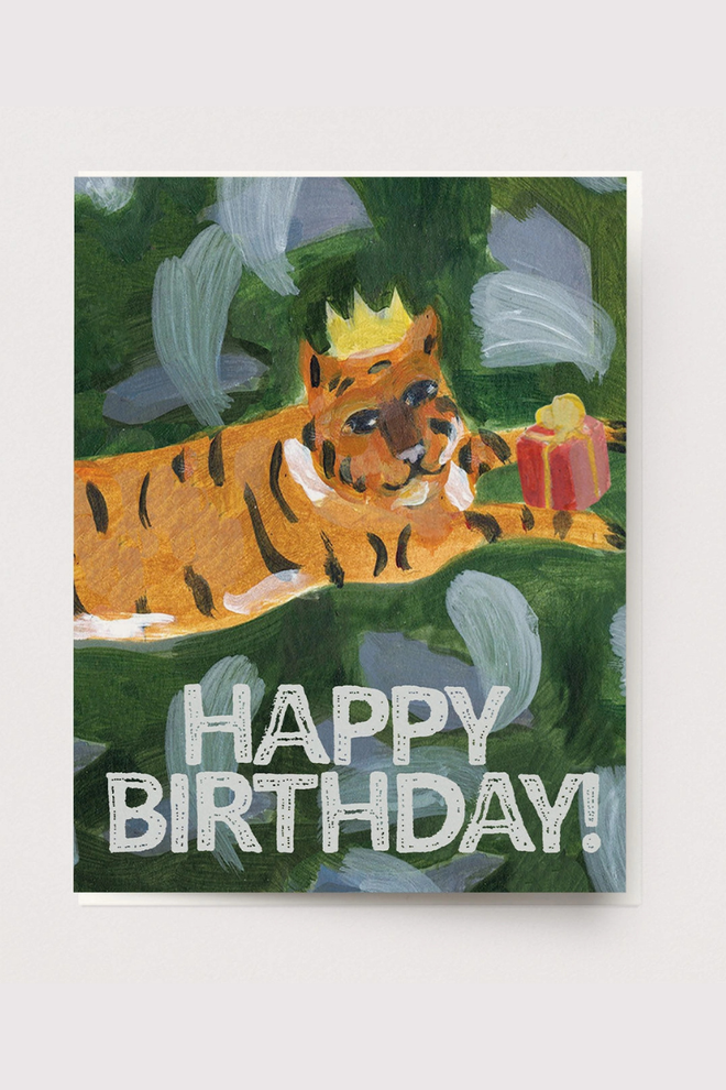 Tiger Birthday Card