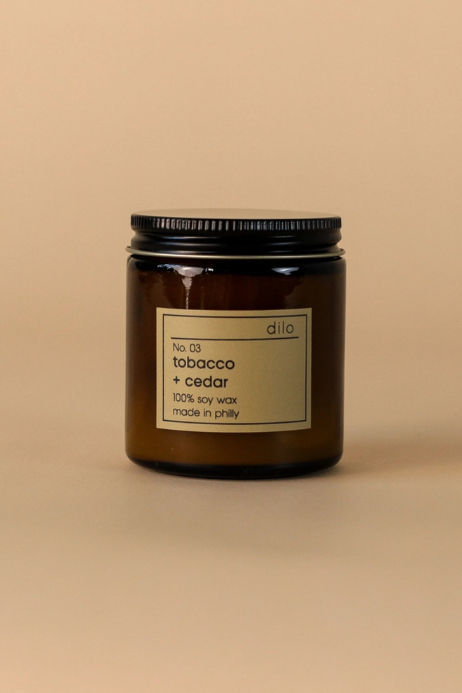 No. 03 Tobacco + Cedar Candle