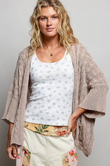 Thin Cable Cardigan