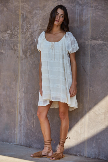 Woven Striped Dress