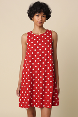 Noelle Polka Dot Shirt Mini Dress