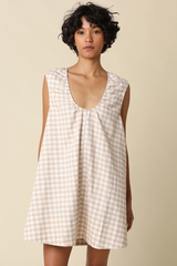 Noella Gingham Swing Mini Dress