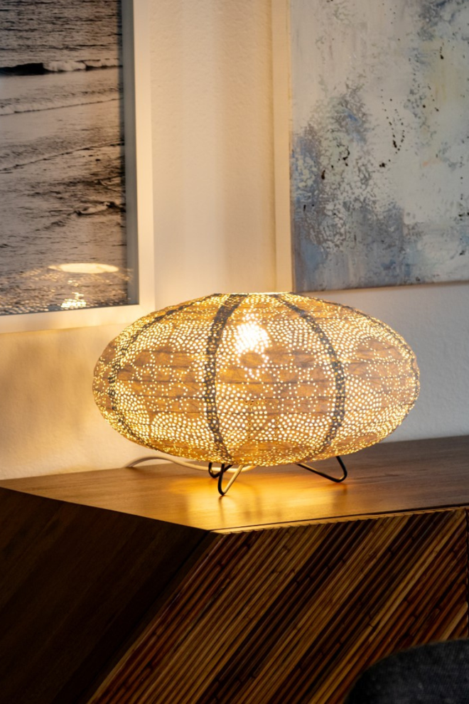 Stella Solace Indoor Table Lamp - 7.5" Oval Yarrow