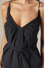 Front Shirring Dress