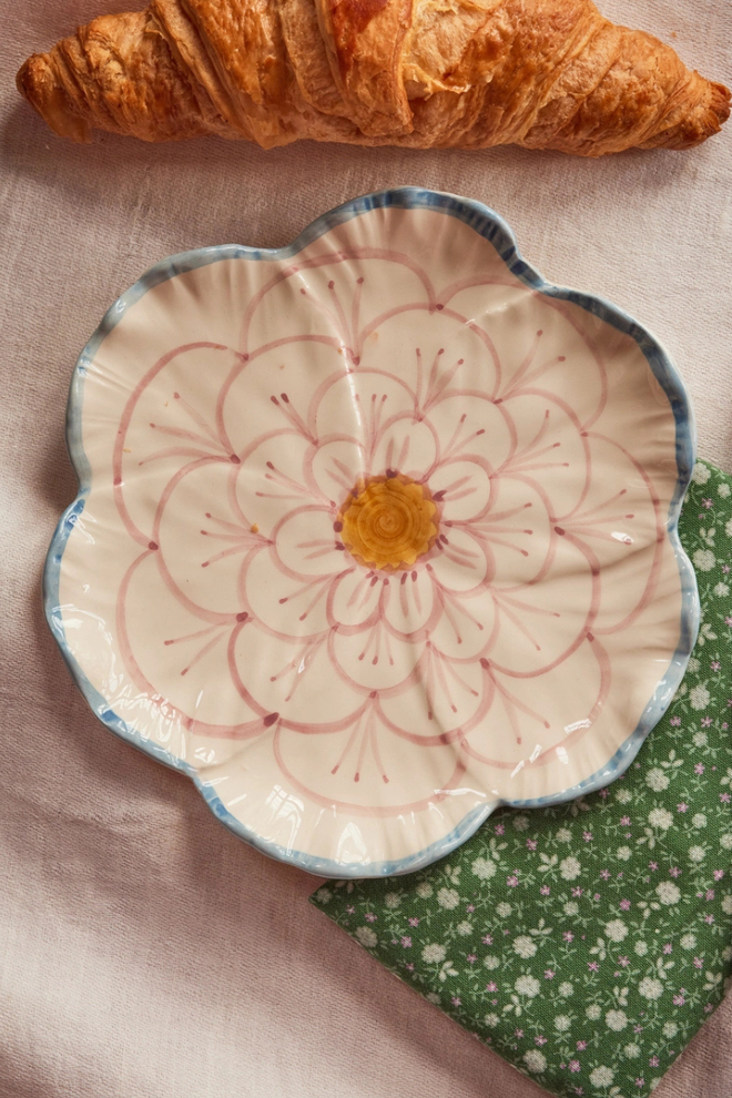 Ceramic Flower Plate