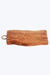 Italian Olivewood Charcuterie and Cheese Board - Rope Handle