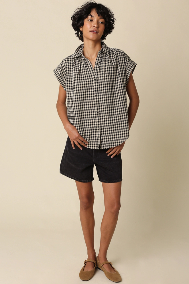 Sadie Gingham Top