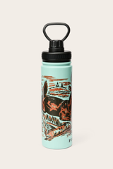 Deer Graphic Metal Water Bottle
