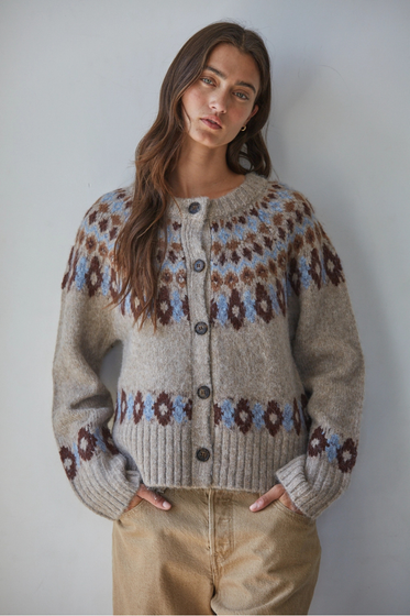 Knit Sweater Fair Isle