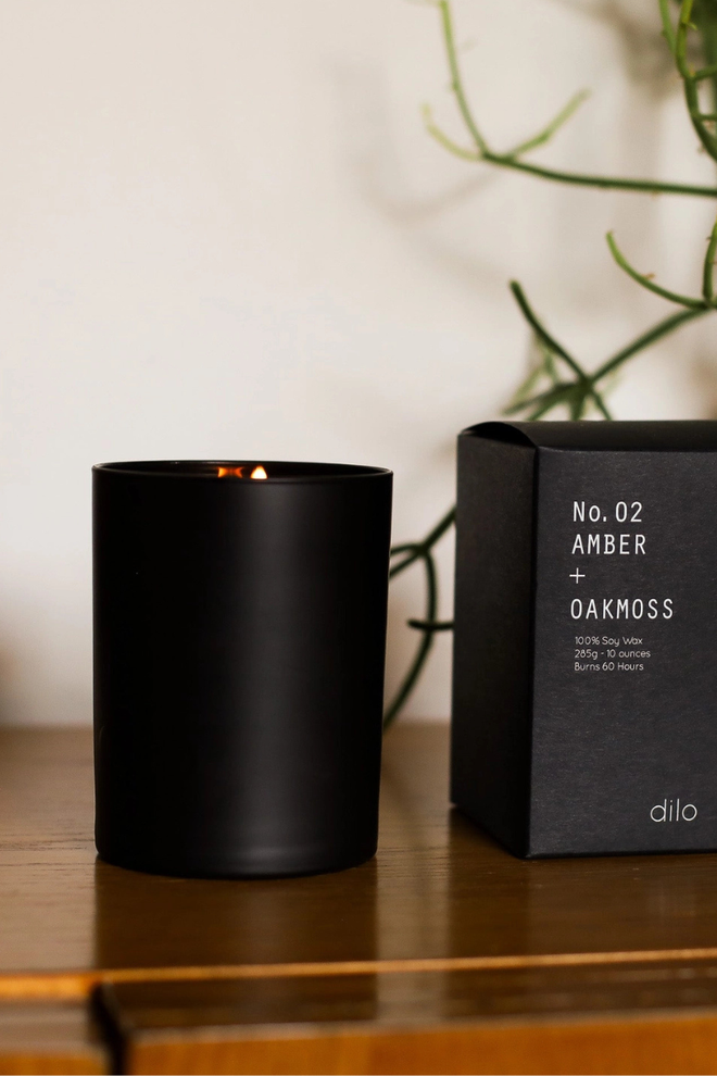 No. 02 Amber + Oakmoss Candle