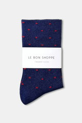 Lurex Patterned Sneaker Socks
