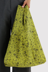 Standard Baggu Chartreuse Paisley
