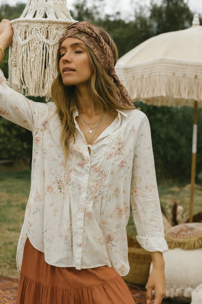 Amelina Voile Top
