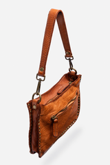 Italian Washed Leather Studded Bag