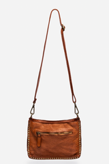 Italian Washed Leather Studded Bag