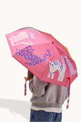 Fuchsia Arty Cats Eco-Friendly Duck Umbrella
