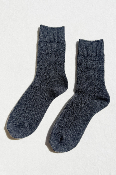 Cashmere Pointelle Socks