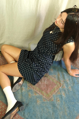 Vintage French Polka Dot Dress