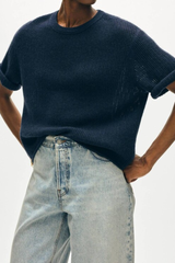 Cashmere Waffle Mesh Tee