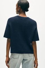 Cashmere Waffle Mesh Tee