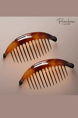 French Tortoise Large 13 Teeth Hair Comb