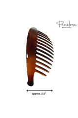 French Tortoise Large 13 Teeth Hair Comb