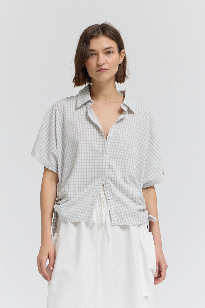 Side Tie Short Shirt