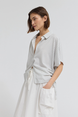 Side Tie Short Shirt