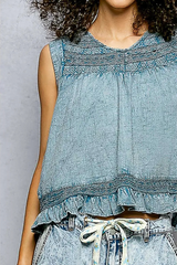 Ruffle Hem Summer Top