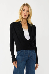 Waffle Knit Tie Front Cardi