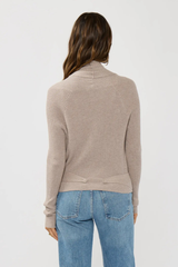 Waffle Knit Tie Front Cardi