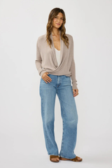 Waffle Knit Tie Front Cardi