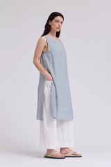 Knee Length Side Slit Cover Up Top