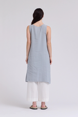Knee Length Side Slit Cover Up Top