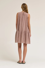Gingham Panel Dress
