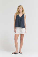V-Neck Eyelet Tank Vintage Inspo