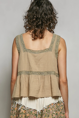 Gauze Floral Tank