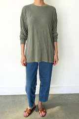 Le Bon Shoppe Haze Linen Blend Tee