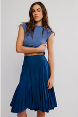 Frida Godet Midi Skirt