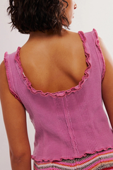 Ruffle Ribbed Tank