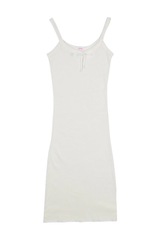 French Vintage Bow Organic Camisole Dress