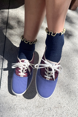 The Petite Ruffled Modal Socks