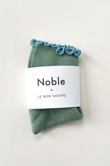 The Petite Ruffled Modal Socks
