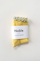 The Petite Ruffled Modal Socks